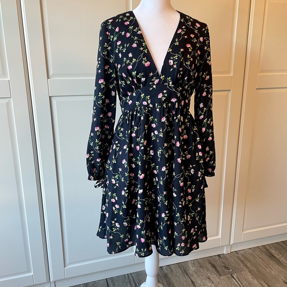 Juicy Couture floral print dress with bow detail